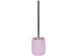 WC-Garnitur KLEINE WOLKE "Eclipse", rosa (erika), B:10,3cm H:41,5cm L:10,3cm, Steinzeug, Reinigungsbürsten