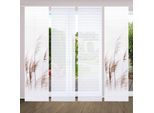 Schiebegardine HOME IN GREEN "PAMILO" Gr. 1, beige (naturfarben), B:60cm H:245cm, Polyester, Gardinen, SET DIGITALDRUCK,BAMBUSOPTIK RECYCELT