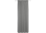 Vorhang ADAM "Uni Collection light", grau (dunkelgrau), B:142cm H:315cm, Baumwolle (Bio-Baumwolle), Gardinen, aus 100% Bio-Baumwolle