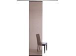Schiebegardine HOMING "Manhattan", braun (kupferfarben), B:60cm H:245cm, Polyester, Gardinen, modern, Wohnzimmer, Schlafzimmer