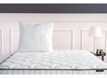 Microfaserkissen YATAS BEDDING "Handy, Kopfkissen 40x80 cm & weitere Größen", weiß, B:80cm L:80cm, Bezug: 100% Polyester. Füllung: 100% Polyester, Kopfkissen, allergiker geeignet (Hausstauballergiker)