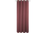 Vorhang ADAM "Uni Collection", rot, B:142cm H:375cm, Baumwolle (Bio-Baumwolle), Gardinen, Blickdichter aus 100% Bio-Baumwolle