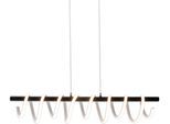 NÄVE LED Pendelleuchte "Belleza", schwarz (schwarz, weiß), H: 150cm, 1 Stk., Leuchten, 3 Stufen dimmbar über Wandschalter, schwarz/weiß, Effizienzklasse: F, LED Pendelleuchte