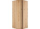 Schrankmodule GAMI "Enzo", braun (natur), B:96cm H:235cm T:96cm, Holzwerkstoff, Schränke, Verschiedene Module einfach zu kombinieren
