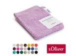 Waschhandschuh S.OLIVER "s.Oliver, Premium Qualität, 600 gr/m², auch als Sets erhältlich", lila, B:16cm L:21cm, Walkfrottier, Baumwolle, Handtücher, große Farbauswahl, auch als Duschtuch, Handtuch, Gästetuch