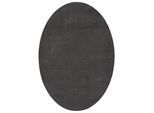 Teppich THE CARPET "Relax", grau (anthrazit), B:140cm H:16mm L:200cm, Polyester, Teppiche, Teppich, waschbarer Wohnzimmer Teppich modern rutschfest