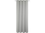Vorhang ADAM "Uni Collection light", grau (hellgrau), B:142cm H:205cm, Baumwolle (Bio-Baumwolle), Gardinen, aus 100% Bio-Baumwolle