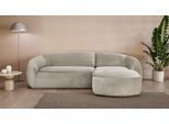 Ecksofa "YANI, L-Form, Designersofa, organische Form, Maße B/T/H: 255/170/81 cm", beige (dunkelbeige), B:255cm H:81cm T:170cm, 100% Polyester, LEGER HOME BY LENA GERCKE, Sofas, Ecksofa, mit Wellenunterfederung, auch in Bouclé, Recamiere rechts/links