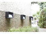 Außen-Wandleuchte LUXFORM "Solar-Intelligente Hybrid-Wandleuchte - Maryland", schwarz, 1 Stk., Leuchten, Nach oben und unten strahlende Wandleuchte