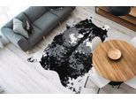 Teppich CALO-DELUXE "Amun 202" Gr. 41, schwarz (schwarz, weiß), B:160cm H:19mm L:230cm, Kunstfaser, Teppiche, Teppich, Kunstfell, Wohnzimmer