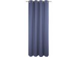 Vorhang ADAM "Uni Collection", blau (royalblau), B:142cm H:205cm, Baumwolle (Bio-Baumwolle), Gardinen, Blickdichter aus 100% Bio-Baumwolle