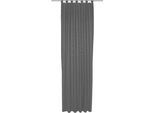 Vorhang ADAM "Uni Collection light", schwarz, B:142cm H:375cm, Baumwolle (Bio-Baumwolle), Gardinen, aus 100% Bio-Baumwolle