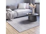 Wollteppich "Isra", grau, B:230cm H:1,5mm L:160cm, Wolle, MYFLAIR MÖBEL & ACCESSOIRES, Teppiche, Kurzflor, Handweb Teppich, meliert, reine Wolle, handgewebt