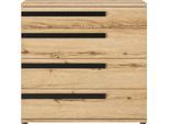Kombikommode GAMI "Enzo", braun (eichefarben helvetia), B:91cm H:90cm T:46cm, Holzwerkstoff, Sideboards, Kombikommode, Verschiedene Module einfach zu kombinieren