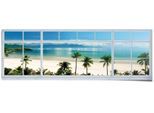 Poster REINDERS "Zimmer mit Meerblick", blau (farbe bild(er): blau), B:158cm H:53cm, Papier, Bilder, Poster
