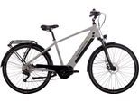 E-Bike SAXONETTE "Premium Sport (Diamant)" Gr. 48, silber (silberfarben, schwarz), Elektrofahrräder, Damen, 48cm, 28 Zoll (71,12cm), Pedelec, Elektrofahrrad für Herren