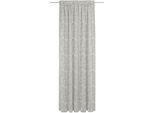 Vorhang ADAM "Flower Cuvée Light" Gr. 4, grau (hellgrau), B:142cm H:245cm, Jacquard, Baumwolle, Gardinen, aus 100% Bio-Baumwolle