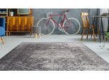 Teppich CALO-DELUXE "Rossa 990" Gr. 3, braun (braun, beige), B:120cm H:5mm L:170cm, Kunstfaser, Teppiche, Teppich, Vintage Optik, Wohnzimmer