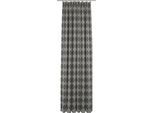 Vorhang ADAM "Romantic Puligny" Gr. 4, schwarz, B:145cm H:245cm, Jacquard, Baumwolle (Bio-Baumwolle), Gardinen, aus 100% Bio-Baumwolle
