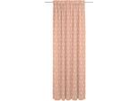 Vorhang ADAM "Retro Floret" Gr. 4, orange (papaya), B:142cm H:245cm, Jacquard, Baumwolle, Gardinen, aus 100% Bio-Baumwolle