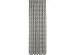 Vorhang ADAM "Romantic Puligny Light" Gr. 3, grau (dunkelgrau), B:142cm H:225cm, Jacquard, Baumwolle, Gardinen, aus 100% Bio-Baumwolle