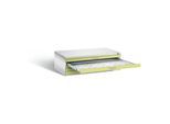 C+P Flachablageschrank Serie 7100_7200, H420xB1350xT960mm, Front Viridingrün, Korpus Lichtgrau (7200-000) ; C + P Möbelsysteme (7200-000|S10277)