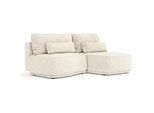 Maison de Reve Ecksofa MIT Schlaffunktion Batu Creme Webstoff , Textil , Füllung: Schaumstoff,Schaumstoff , L-Form,L-Form , Rundrohr , 223x158 cm , Reach, Hergestellt in Europa , Wohnzimmer, Sofas & Couches, Wohnlandschaften, Ecksofas