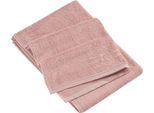 Handtuch ESPRIT "Modern Solid", rosa (rose), B:50cm L:100cm, Webfrottier, Obermaterial: 85% Baumwolle, 15% Lyocell (TENCEL™), Handtücher, vegan produziert