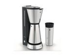 WMF Filterkaffeemaschine "Aroma Thermo to go", silber (schwarz, silberfarben), B:20,3cm H:32,4cm T:12,6cm, Kaffeemaschinen, Filterkaffeemaschine