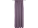 Vorhang ADAM "Uni Collection", lila (aubergine), B:142cm H:175cm, Jacquard, Baumwolle (Bio-Baumwolle), Gardinen, Vorhang, Blickdichter aus 100% Bio-Baumwolle