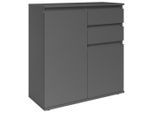 Boxxx Kommode Brest, Anthrazit, Kunststoff, 1 Fächer, 1 Schublade(n) Schubladen, 80x84x35 cm, Typenauswahl, stehend, in verschiedenen Größen erhältlich, Wohnzimmer, Kommoden & Sideboards, Kommoden