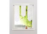 Scheibengardine MY HOME "Neila", weiss (weiß), B:20cm H:70cm, Polyester, Gardinen, Scheibengardine