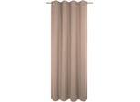 Vorhang ADAM "Uni Collection", beige, B:142cm H:155cm, Baumwolle (Bio-Baumwolle), Gardinen, Vorhang, Blickdichter aus 100% Bio-Baumwolle