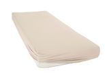 Spannbettlaken ANDAS "Greta in Gr. 90x200, 140x200 oder 180x200 cm", beige, L:200cm, Jersey, Obermaterial: 100% Baumwolle, Bettlaken, Spannbettlaken, Premium Bettlaken aus Baumwolle, für Matratzen bis 23 cm Höhe