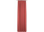 Vorhang ADAM "Uni Collection light" Gr. 1, rot, B:145cm H:145cm, Baumwolle (Bio-Baumwolle), Gardinen, Vorhang, aus 100% Bio-Baumwolle