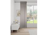 Vorhang HOMING "Galdin" Gr. 1, grau, B:140cm H:245cm, Polyester, Gardinen, Fertigschal