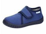 Hausschuh LICO "Hausschuh Cookie Boy", Mädchen, Gr. 24, blau, Synthetik, Schuhe Hausschuh