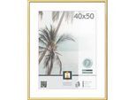 Bilderrahmen , Goldfarben , Kunststoff, Glas , rechteckig , 41.2x51.1 cm , Bilder & Rahmen, Bilderrahmen, Bilderrahmen & Fotorahmen