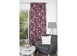 Vorhang HOME WOHNIDEEN "ATEKA" Gr. 1, rot (bordeaux), B:135cm H:245cm, Polyester, Gardinen, Kombibandschal ATEKA bedruckt