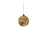 STT LED Dekofigur »Glass ball brown 12 cm Warmweiss« Warmweiss