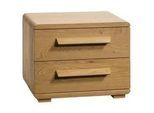Hasena Nachtkästchen , Eichefarben , Holz , Eiche , massiv , 2 Schubladen , 48x39x43 cm , umfangreiches Zubehör erhältlich , Schlafzimmer, Nachtkästchen