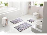 Badematte LINEA DUE "Punto", braun (silberfarben, taupe), H:20mm, Baumwolle, Polyester, Badematten, Badematte