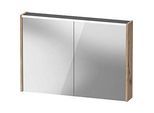 Duravit D-Code Spiegelschrank Verspiegelt DC7107055551000 1000x700x148, Eiche Marmoriert Matt, Steckdose E, LED Beleuchtung