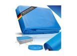 tectake® Poolabdeckung, rechteckig und selbstschwimmend, Stärke 110 µm, 274 x 549 cm