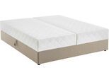 Boxbett "BELINA", beige (creme), B:180cm L:200cm, 100% PES, ATLANTIC HOME COLLECTION, Komplettbetten, mit Taschenfederkernmatratze und geräumigem Bettkasten