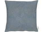 Dekokissen APELT "1102" Gr. 2, blau (hellblau, unifarben), B:49cm L:49cm, Polyester, Dekokissen_Sitzkissen_Kissenhüllen, Kissenhülle ohne Füllung, 1 Stück