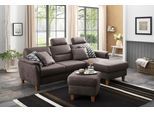 Polsterhocker HOME AFFAIRE "Palmera, B: 58 cm", grau (anthrazit), B:58cm H:48cm T:58cm, 100% Polyester;Struktur (100% Polyester);Luxus-Microfaser in Lederoptik (100% Polyester), Hocker, Polsterhocker, mit Stauraum, Federkern