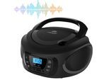 Cyberlux Tragbarer CD-Player Kinder Radio CD/MP3 USB Boombox schwarz