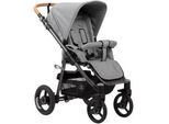 Naturkind Kinderwagen , Grau , Textil , 80x62x43 cm , EN 1888 , Feststellbremse, Federung, kugelgelagerte Räder, Verdeckung abnehmbar, 5-Punkte-Gurt, für Babyschale geeignet, Transportsicherung, Sitz umsetzbar, Reflektorstreifen, abnehmbarer Schutzbügel , Baby on Tour, Kinderwagen, Kombikinderwagen