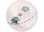 Villa Collection Kinderteller , Multicolor , Keramik , Elefant , rund , 18.5x4.5x18.5 cm , stoßfest, robust , Füttern, Kindergeschirr & Kinderbesteck